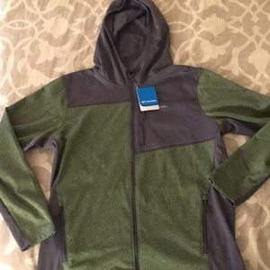 Men’s Columbia fleece zip-up hoodie